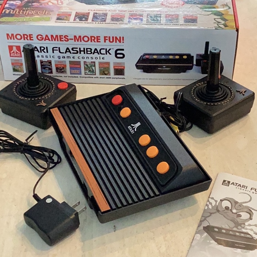 Atari Flashback 6 Classic Game Console With 100 Built In Games Complete In Box - Picture 6 of 16